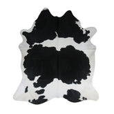 Piele naturala de vita, 2-3 m2, culoare negru cu alb