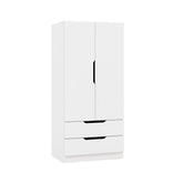 Dulap alb din PAL melaminat 80x180x45 cm Fulya Ipar