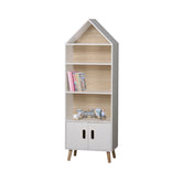 Biblioteca copii design casuta gri MDF 147cm Dream JudyWild