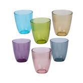 Set 6 pahare colorate din sticla 31cl Cosy Moments Streetfood Festival Cosy&Trendy