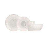 Set pentru cina verde/crem, ceramic, pentru 4 persoane, Mira Cosy&Trendy