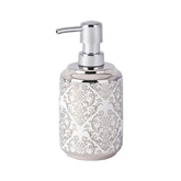Dispenser pentru sapun lichid, argintiu/alb, ceramic, Barock Wenko