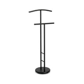 Valet de haine negru din metal, 114 cm, Valet Stand Zeller