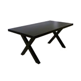 Masa de dining neagra 160x90 cm din lemn de mango Chakra X Haro