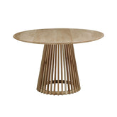 Masa de dining rotunda Ø120 cm maro natur din lemn de mango Altamira Haro