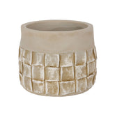 Suport decorativ pentru ghiveci, grej, din ciment, Ø12x9,5 cm Surfaces Cosy&Trendy