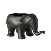 Suport decorativ pentru ghiveci negru din portelan 25x14,5 cm Elefanto Boltze