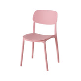 Scaun de bucatarie roz pastel din plastic Primus Boltze