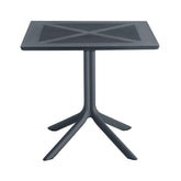 Masa terasa/gradina neagra din polipropilena, 80x80x74 cm, Toledo Bistro