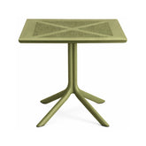 Masa terasa/gradina verde-oliv din polipropilena, 80x80x74 cm, Toledo Bistro