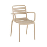 Scaun terasa/gradina taupe din polipropilena Valencia Relax Haro