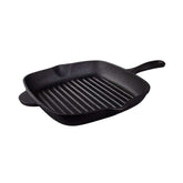 Tigaie-grill patrata 27x27 cm din fonta Black Collection Tramontina