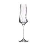 Set de 6 pahare pentru sampanie, din cristal de Bohemia, 160 ml, Crystal Winestar Spirale Flute