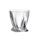 Set de 2 pahare pentru rom, transparent, din cristal de Bohemia, 340 ml, Grand 2For2