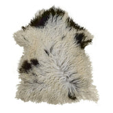 Blana naturala de oaie tibetana creata, XL (100-110 cm), culoare maro mix