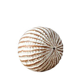 Decoratiune alba din polirasina 10 cm Nature Wood Yazhi