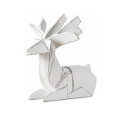 Decoratiune ren alb din polirasina 27 cm Yazhi