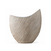 Vaza alba din polirasina 32 cm Straight Line Yazhi