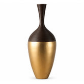 Vaza aurie si maro din polirasina 68 cm Imitate Wood Yazhi
