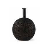 Vaza maro din polirasina 33.5 cm Spiral Yazhi