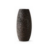 Vaza maro din polirasina 35 cm Spiral Yazhi