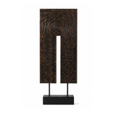 Decoratiune maro din polirasina 58 cm Spiral Yazhi