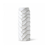 Vaza alba din polirasina 45 cm Rough Wood Yazhi