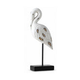 Decoratiune barza alba din polirasina 40 cm Yazhi
