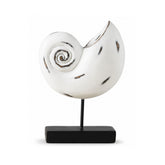 Decoratiune cochilie de melc alba din polirasina 25 cm Yazhi