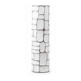 Vaza alba din polirasina 58 cm Geometry Yazhi