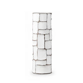Vaza alba din polirasina 40 cm Geometry Yazhi