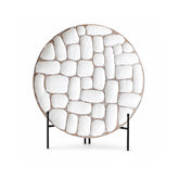 Platou decorativ alb din polirasina 35 cm Geometry Yazhi
