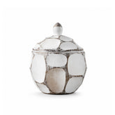 Recipient de depozitare alb din polirasina 19.5 cm Geometry Yazhi