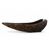 Platou de servire negru din polirasina 48.5 cm Annual Ring Yazhi