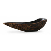 Platou de servire negru din polirasina 41.5 cm Annual Ring Yazhi