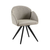 Pachet 3+1 Scaun dining rotativ gri deschis Noran DC-53