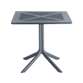 Masa terasa/gradina gri-antracit din polipropilena, 80x80x74 cm, Toledo Bistro