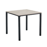 Masa terasa/gradina taupe din metal si polipropilena, 80x80x74, Oakville Bistro