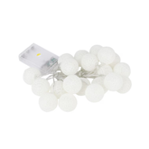 MagicHome Instalatie 10 Lumini Led rotunde, albe, PE/bumbac