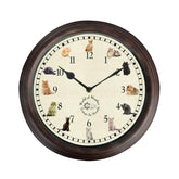 Ceas de perete din polipropilena si PVC Cats sounds Esschert Design