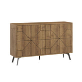 Comoda maro nuc din PAL melaminat 123 cm Dune Decortie