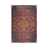 Covor portocaliu terra din bumbac si poliester My Azteca 550 Obsession 150x230