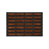 Covoras intrare maro din cauciuc si fibra de cocos Boot Brush Esschert Design