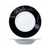 Farfurie negru/alb din portelan pentru paste Ø27,5 cm Pasta Black Cosy&Trendy