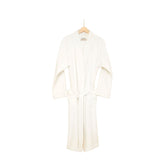 Halat de baie din bumbac 100% marimea L, Maisonette Pure Bathrobe, crem ivory