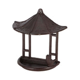 Hranitoare pentru pasari ruginie din otel turnat Foisor 23,6 x 24,4 cm Esschert Design