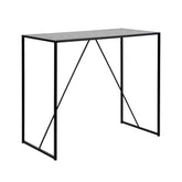 Masa de bar neagra din MDF 120 cm Seaford Actona