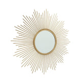 Oglinda aurie din fier si sticla Ø50 cm Brooklyn Boltze