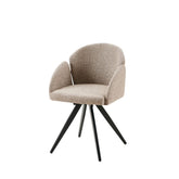 Pachet 3+1 Scaun dining rotativ bej Noran DC-53