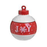 Recipient de depozitare alb/rosu ceramic Ø16X20 Joy Inart